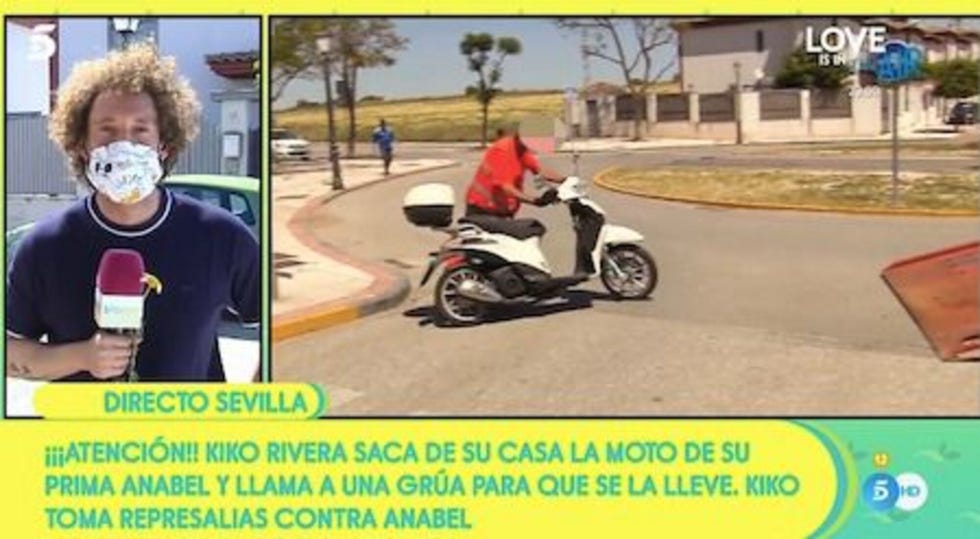 kiko rivera le devuelve la moto a anabel