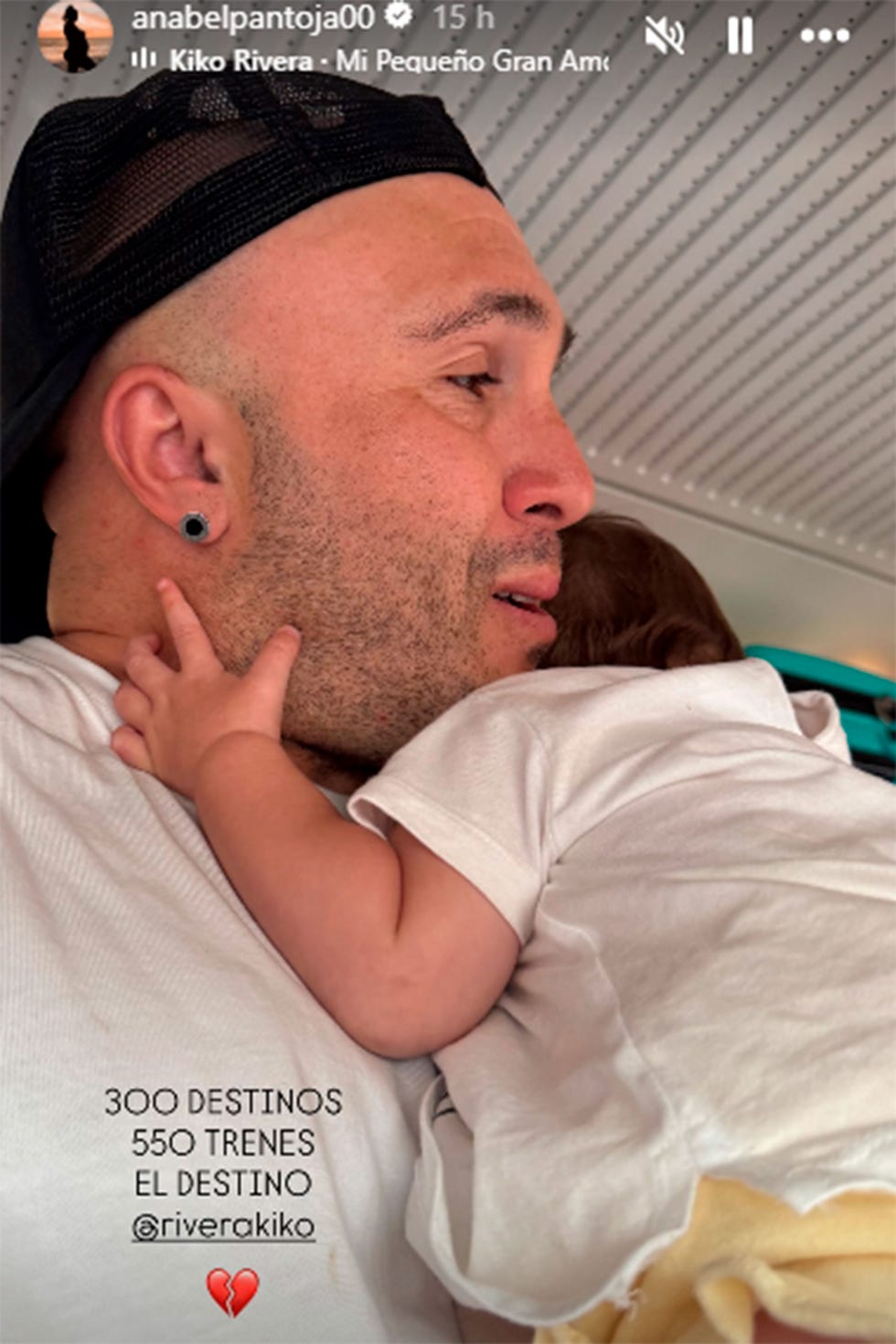 anabel pantoja stories con su hija y de su hija con su primo kiko rivera