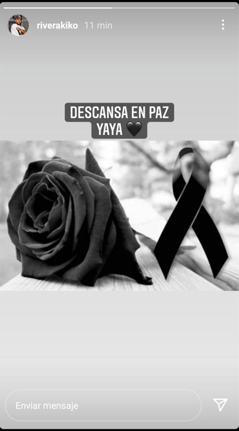kiko rivera se despide de su abuela ana en redes sociales con una rosa negra