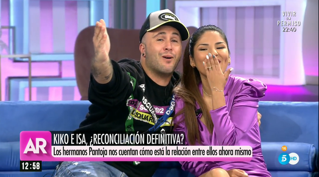 kiko rivera e isa pantoja juntos en 'el programa de ana rosa'