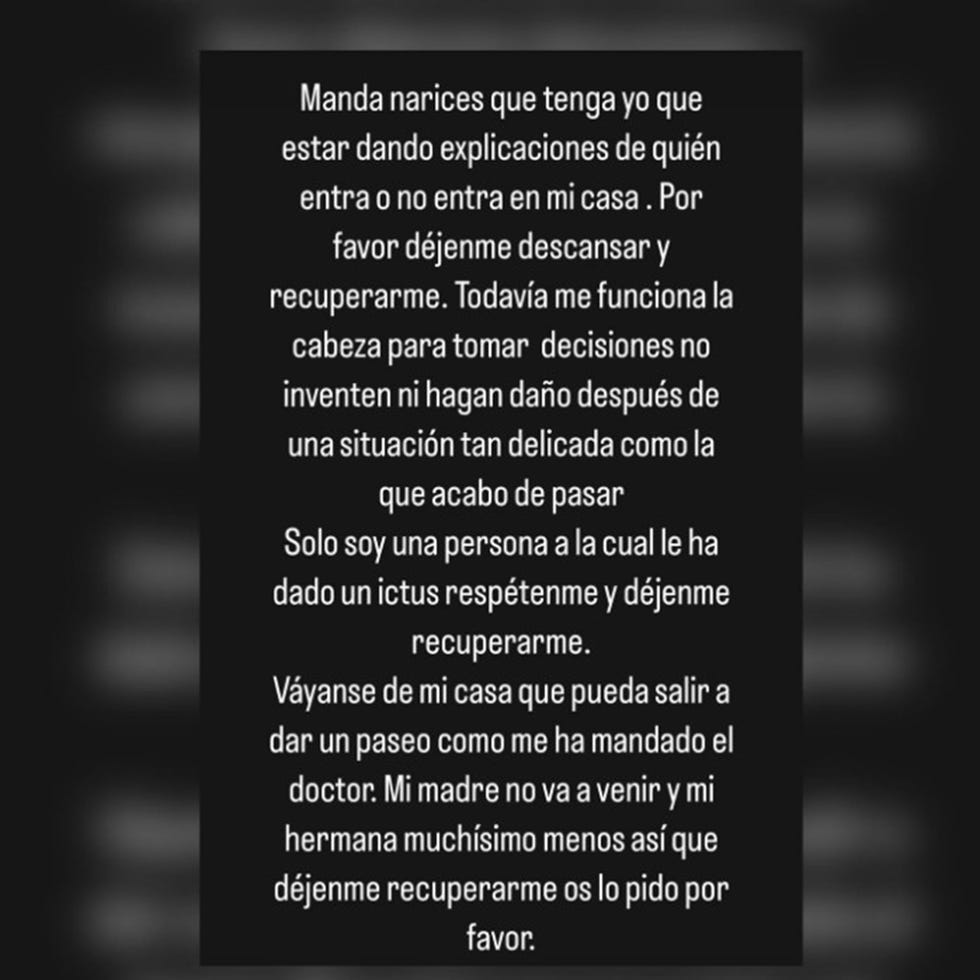 kiko rivera y su mensaje a su madre y su hermana en instagram no quiere verlas tras su ictus