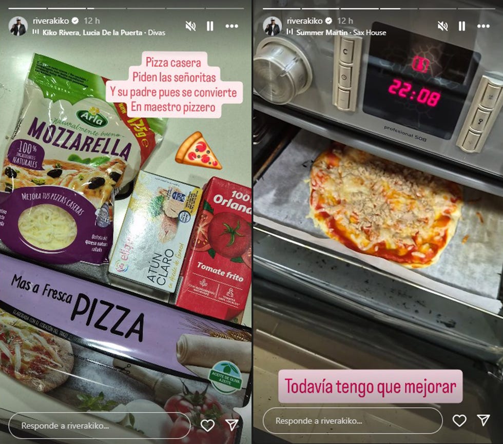 kiko rivera hace pizza casera para sus hijas