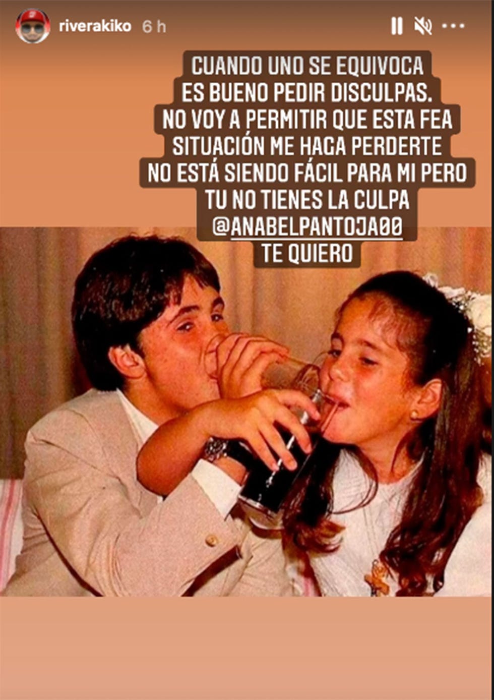 kiko rivera pide perdón a su prima, anabel pantoja