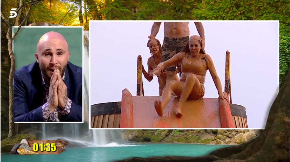 Isabel Pantoja se tira al barro en 'Supervivientes'