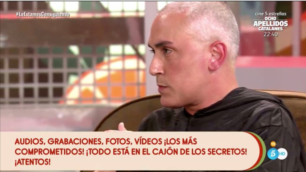 kiko hernández vuelve al plató de 'sálvame' y habla de sus miedos por el coronavirus
