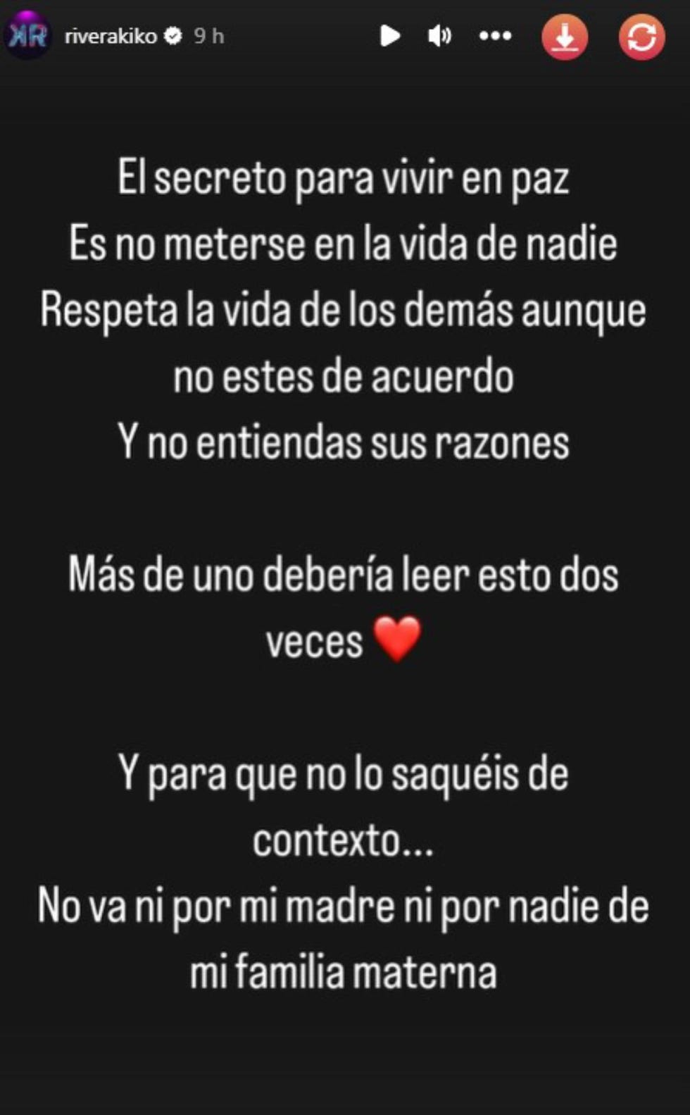 kiko rivera mensaje