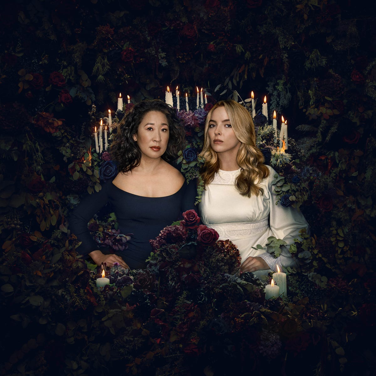sandra oh as eve polastri, jodie comer as villanelle, killing eve, season 4