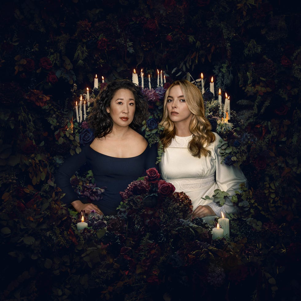 sandra oh as eve polastri, jodie comer as villanelle, killing eve, season 4