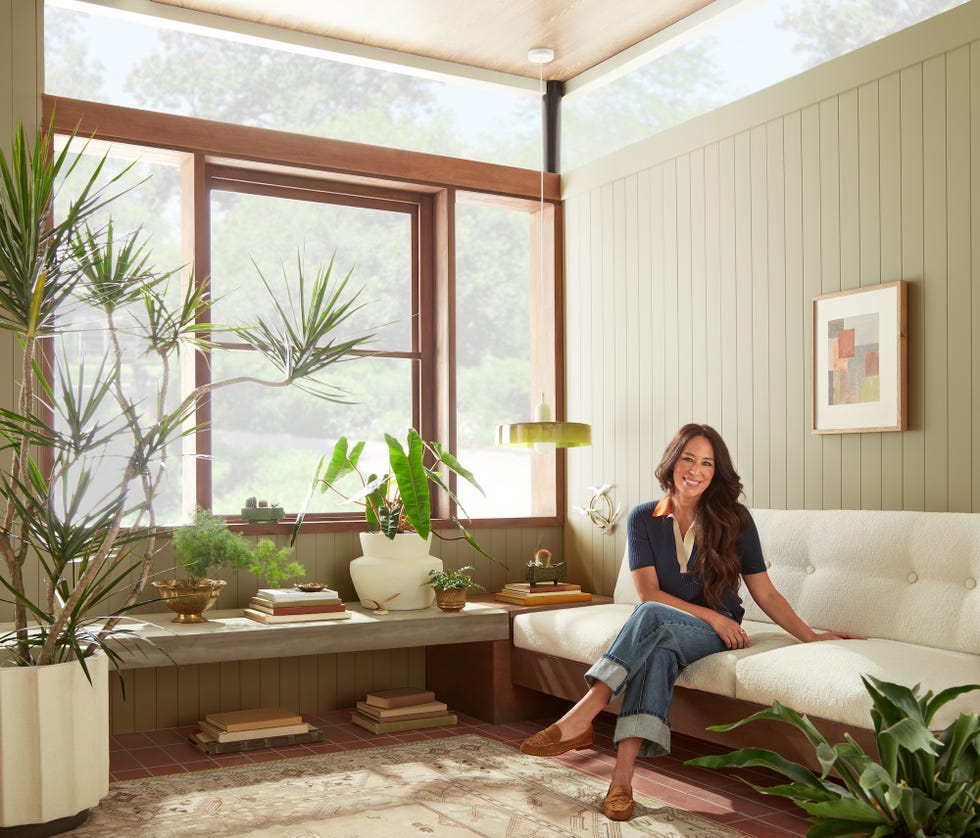 a person sitting on a couch