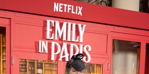 "emily in paris" by netflix   season 3 world premiere  inside photocall at theatre des champs elysees in paris