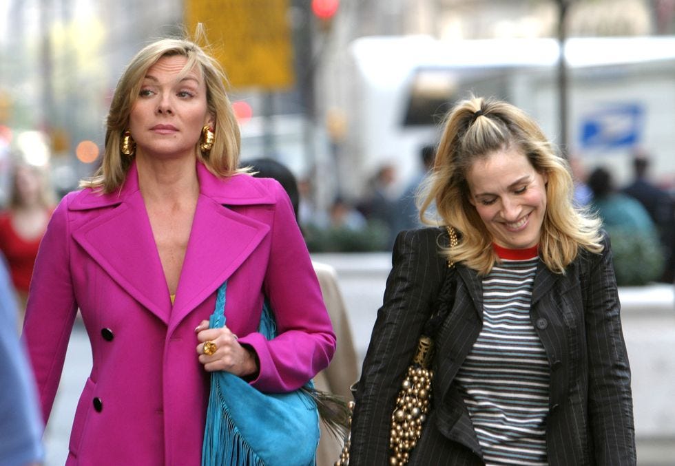 kim cattrall y sarah jessica parker, en una foto de archivo