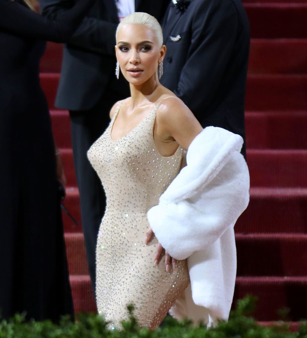 new york, ny   may 02 kim kardashian arrives to the 2022 met gala celebrating in america an anthology of fashion at the metropolitan museum of art on may 02, 2022 in new york city  photo by nancy riverabauer griffingc images