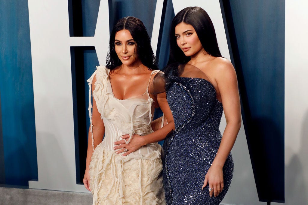 Kylie Jenner Wore a Cut-Out Gown & Kim Kardashian Wore Latex to