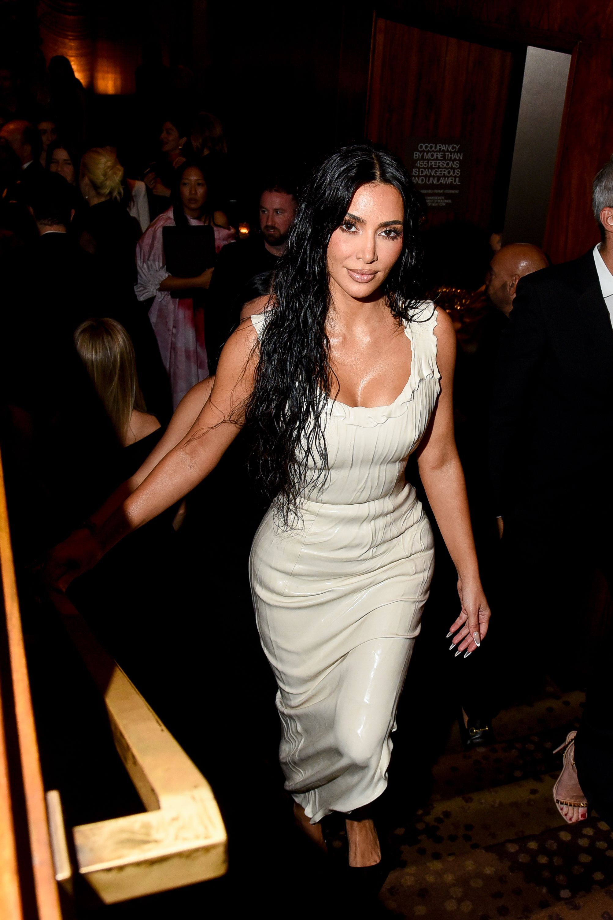 Kim Kardashian Wore Balenciaga s Molded Wet Dress to NYFW