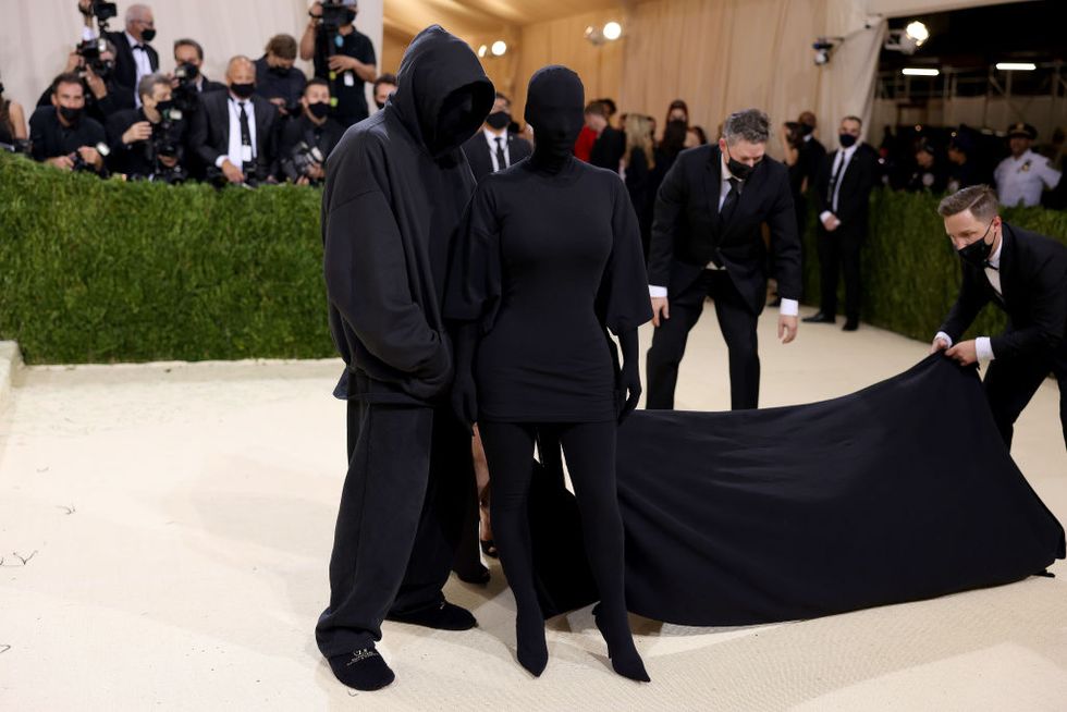 kim kardashian the 2021 met gala celebrating in america a lexicon of fashion arrivals