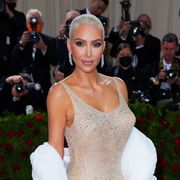 kim kardashian the 2022 met gala celebrating "in america an anthology of fashion" arrivals