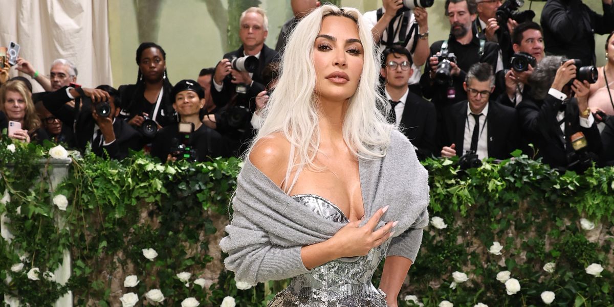 Kim Kardashian Showed Up to the 2024 Met Gala in an Artisanal Maison Margiela Corset and Cardigan