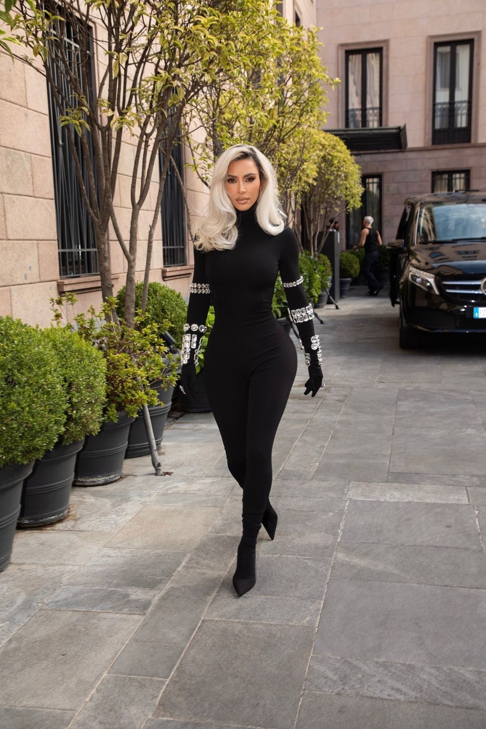 kim kardashian at milan fashion week