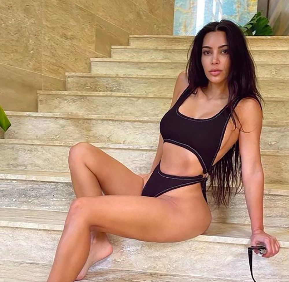 Fans notice Kim Kardashian bikini photo looks familiar