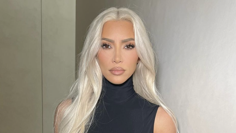 Kim Kardashian is back to black hairbut not before one last blonde  magazine cover