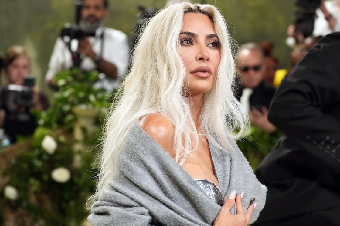 The Hidden Detail Behind Kim Kardashian's Angel Blonde Hair At The Met Gala