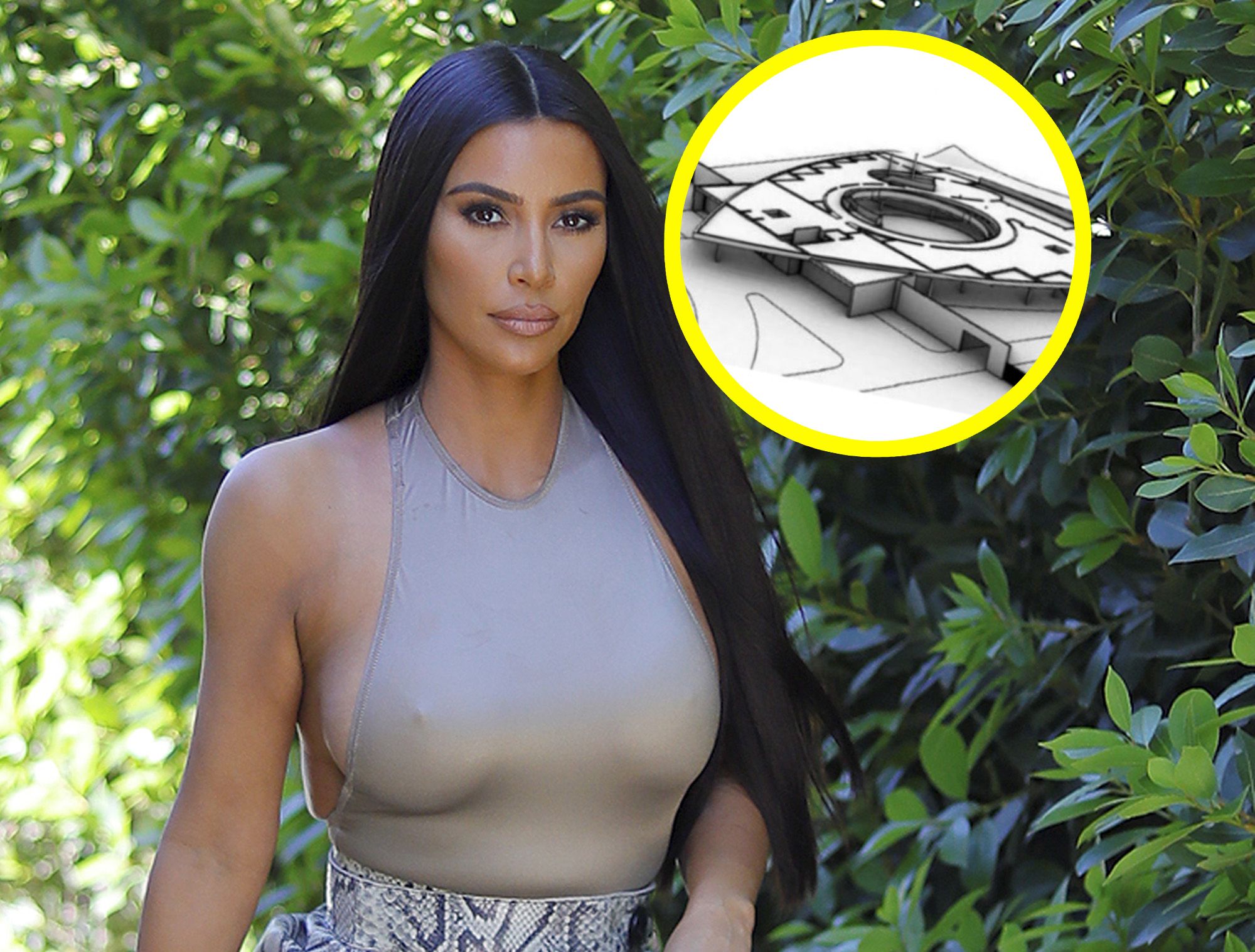 Kim Kardashian tendrá nueva casa con forma de nave espacial