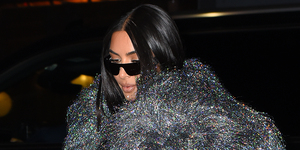 kim kardashian coat glitter