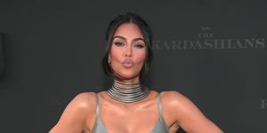 los angeles, california   april 07 kim kardashian attends the los angeles premiere of hulus new show the kardashians at goya studios on april 07, 2022 in los angeles, california photo by kevin mazurgetty images for aba