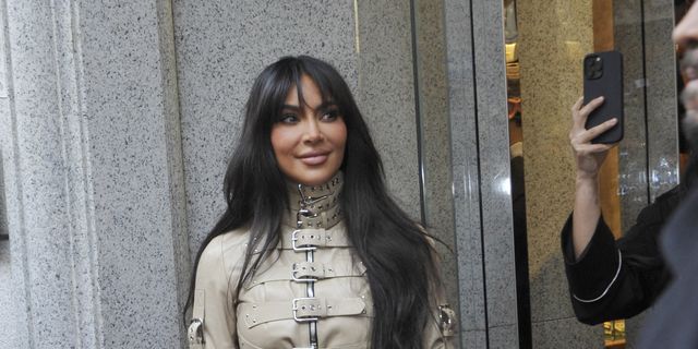 Kim Kardashian Arrives at Dolce & Gabbana Headquarters Ahead of