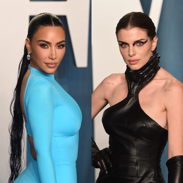 kim kardashian y julia fox, ex de kanye west, coinciden en la misma fiesta de vanity fair tras oscar 2022