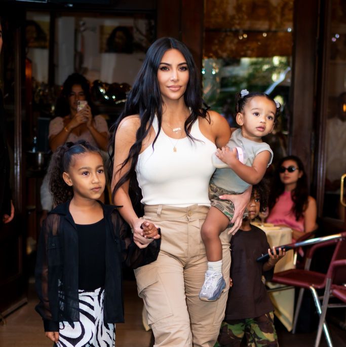 Who are Kim Kardashian's children and what do their names mean