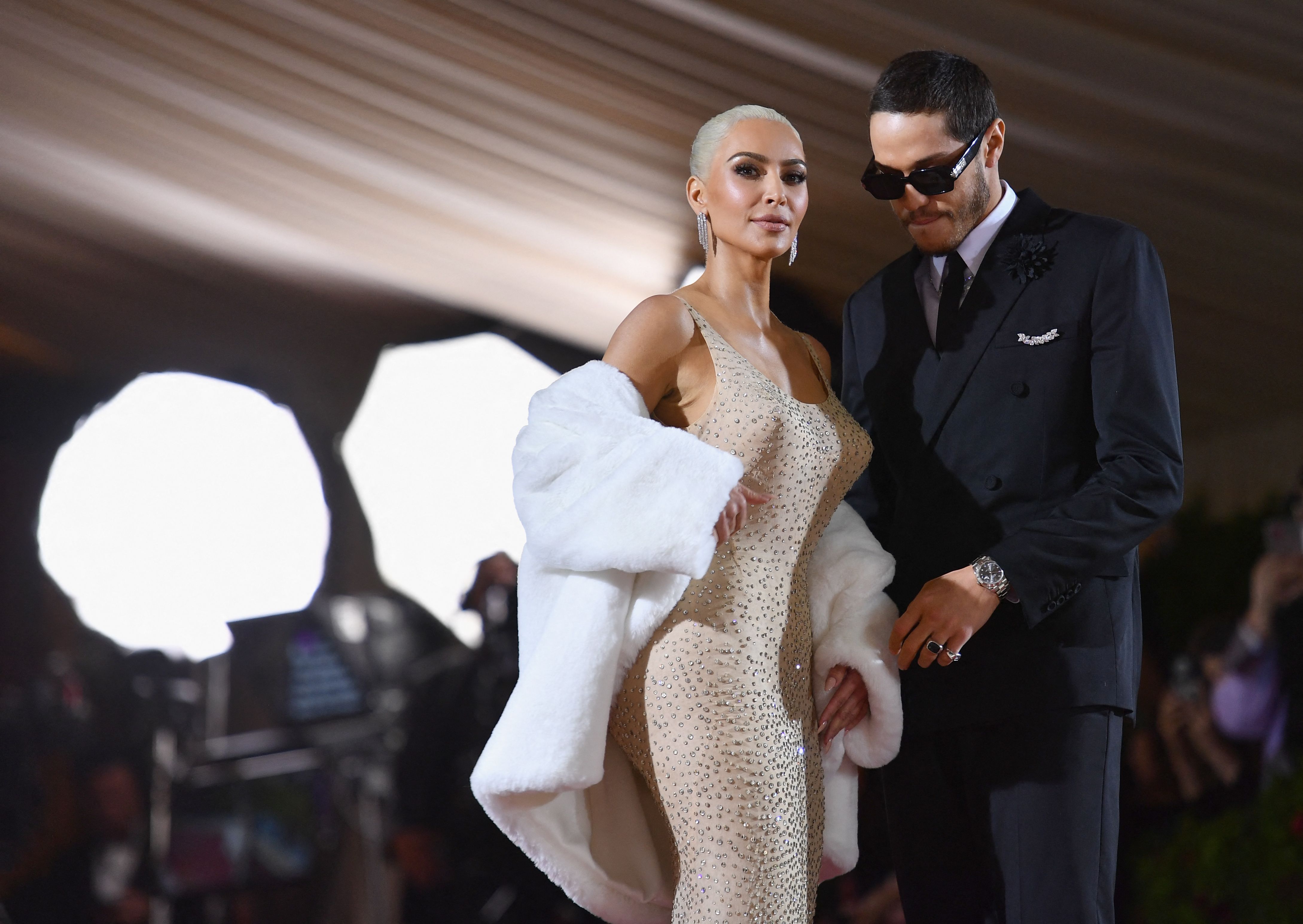 Kim Kardashian Covers Face in Balenciaga Dress at the Met Gala in 2021