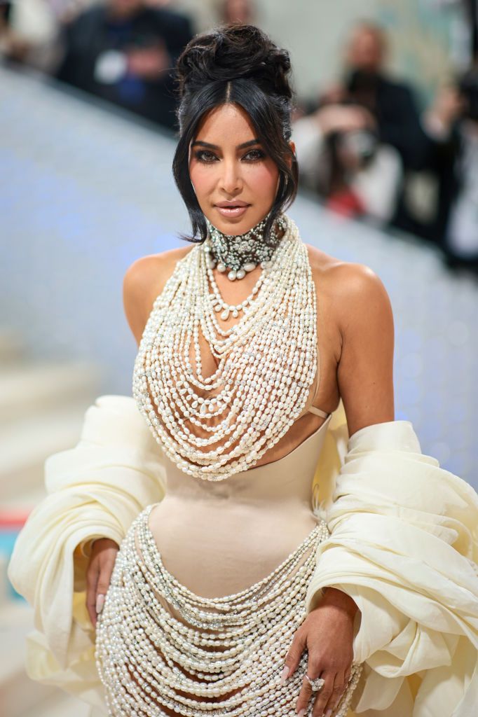 Met Gala 2023: Kim Kardashian Stuns Pearl-Adorned Naked Dress