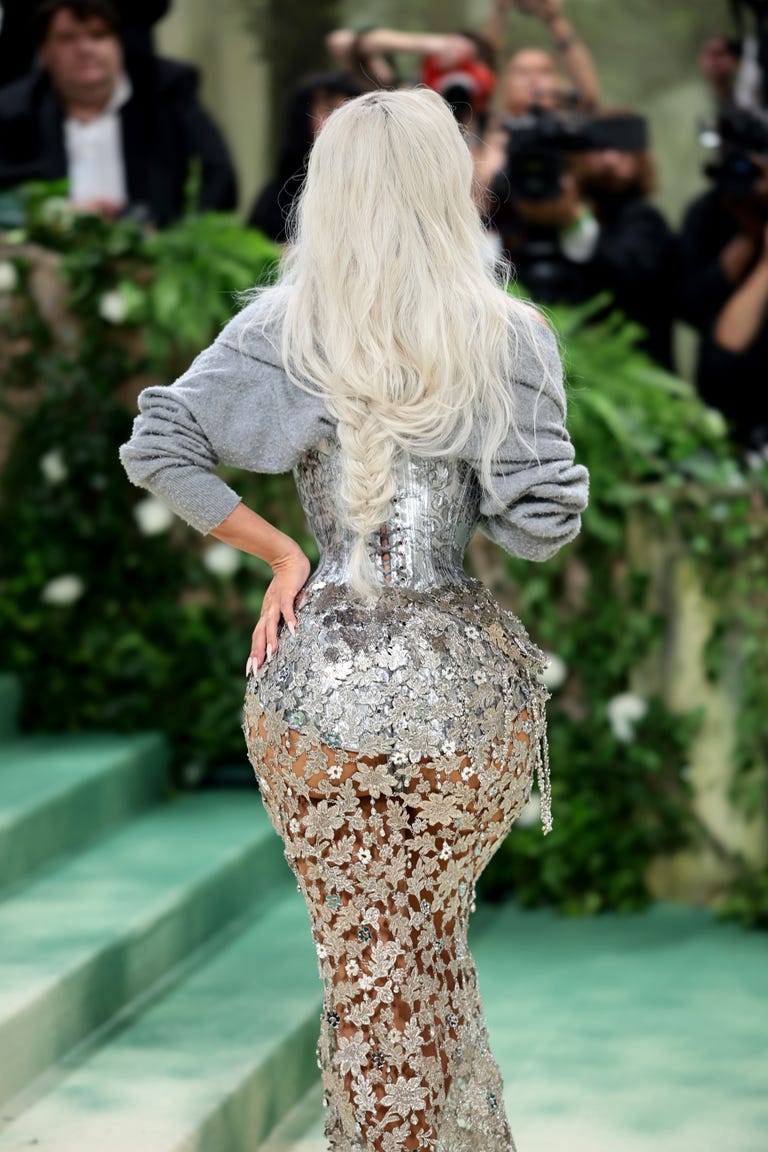 The Hidden Detail Behind Kim Kardashian's Angel Blonde Hair At The Met Gala