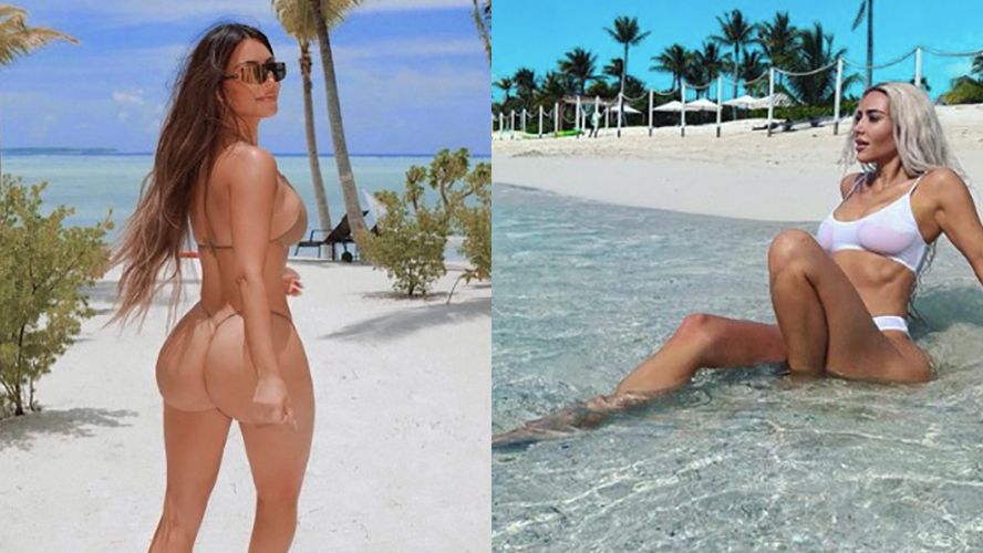 Big Bikini Tit Kim Kardashian Porn - 100+ Kim Kardashian nude photos from instagram | Kim K naked