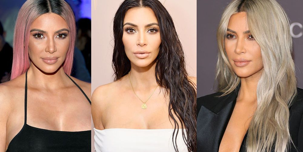 Kim Kardashian dyed hair