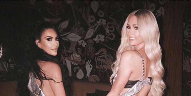 Paris Hilton Upskirt Sex - Kim Kardashian and Paris Hilton recreate Paris' iconic 21st outfit