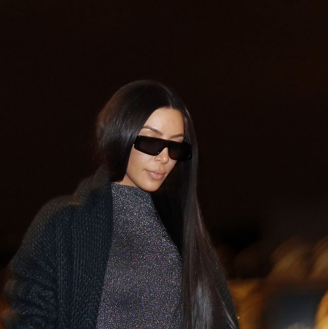 Kim Kardashian West Just Wore a Sparkly, Transparent Unitard in Paris