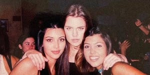 kim kardashian shares throwback from kourtney's uni days