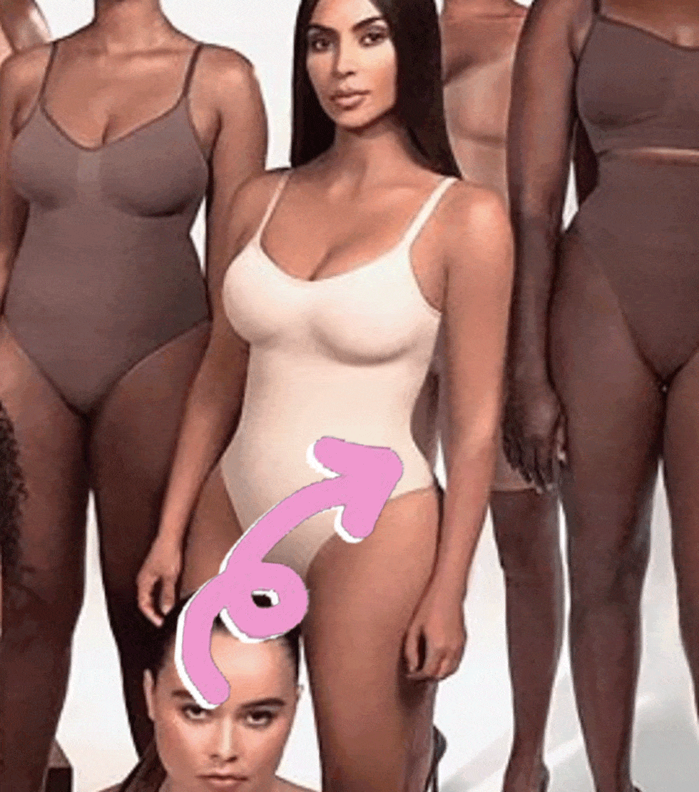 Did Kim Kardashian Photoshop her Skims campaign shoot?