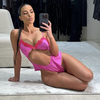 Kim Kardashian's Hot Pink Lingerie Featured a Two-in-One Midriff and  Underboob-Baring Cutout