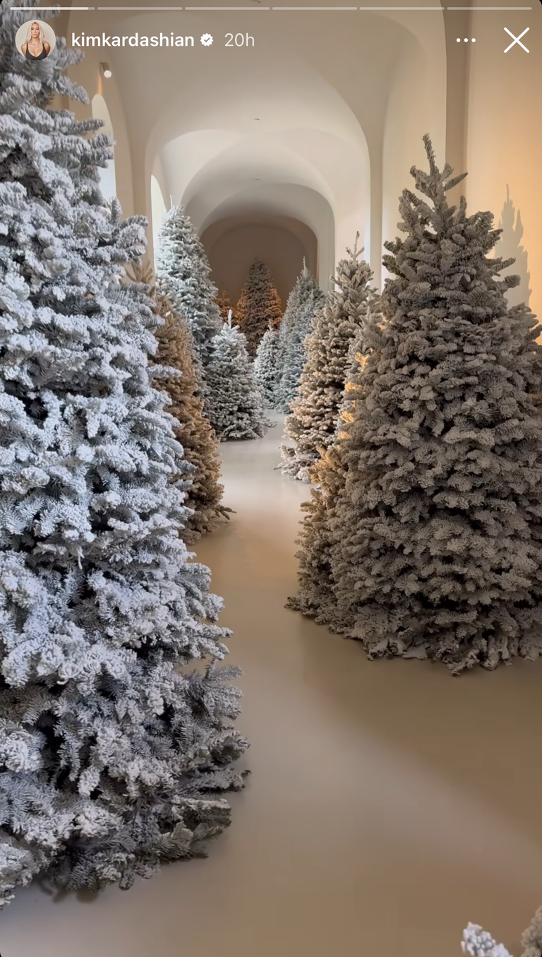 Kim Kardashian's Trees Are Seriously Lacking Holiday Spirit