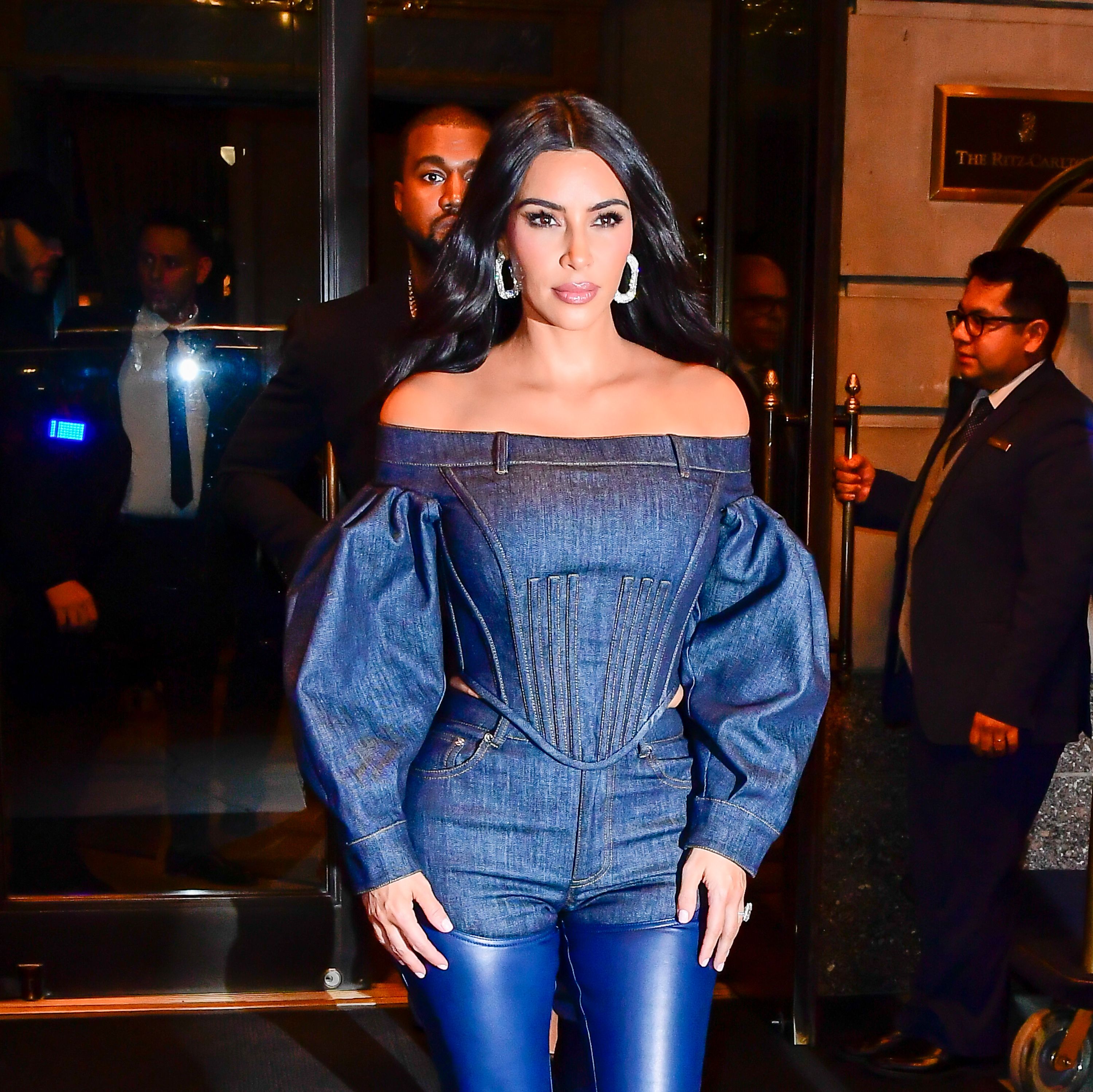 Kardashian Wears and Denim Chaps by