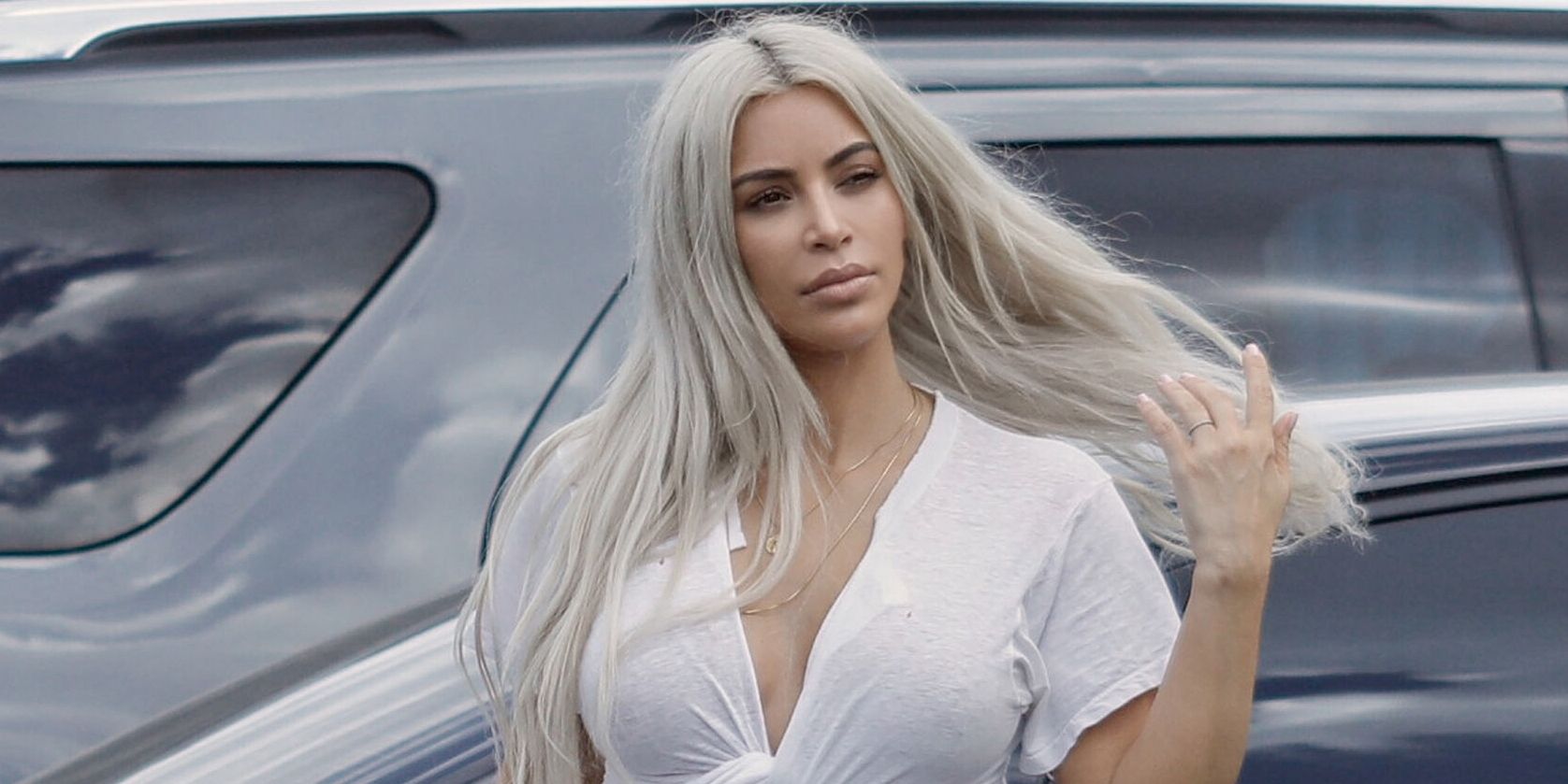 Kim Kardashian Steps Out in Sexy Sweatpants