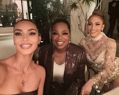 kim kardashian, oprah, and jennifer lopez