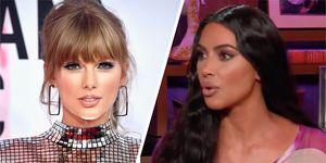 Kim Kardashian would rather be stuck in a lift with Taylor Swift than Drake, so that’s awkward