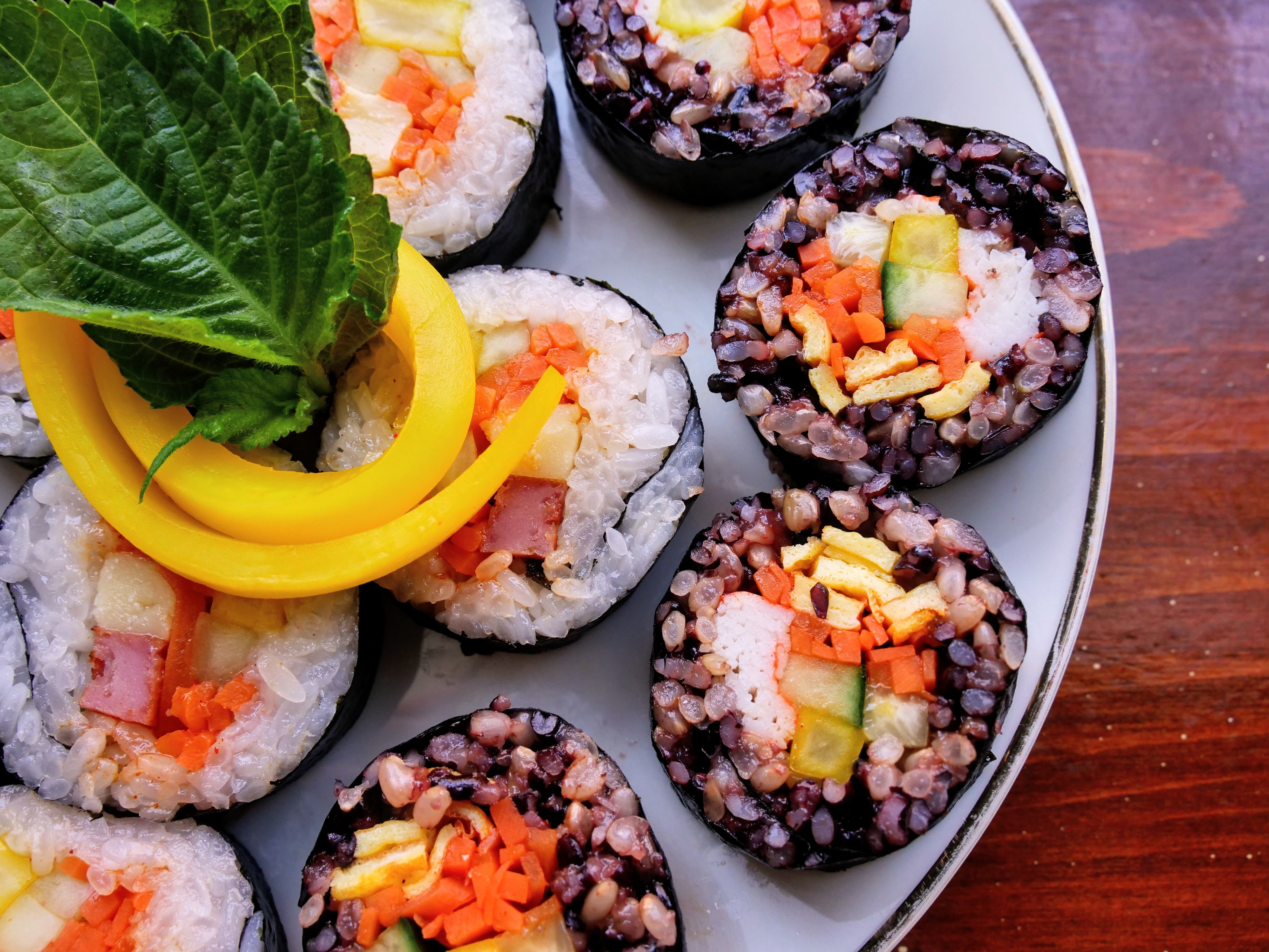 Entertaining with Kimbap Korean Sushi Rolls + VIDEO • Hip Foodie Mom