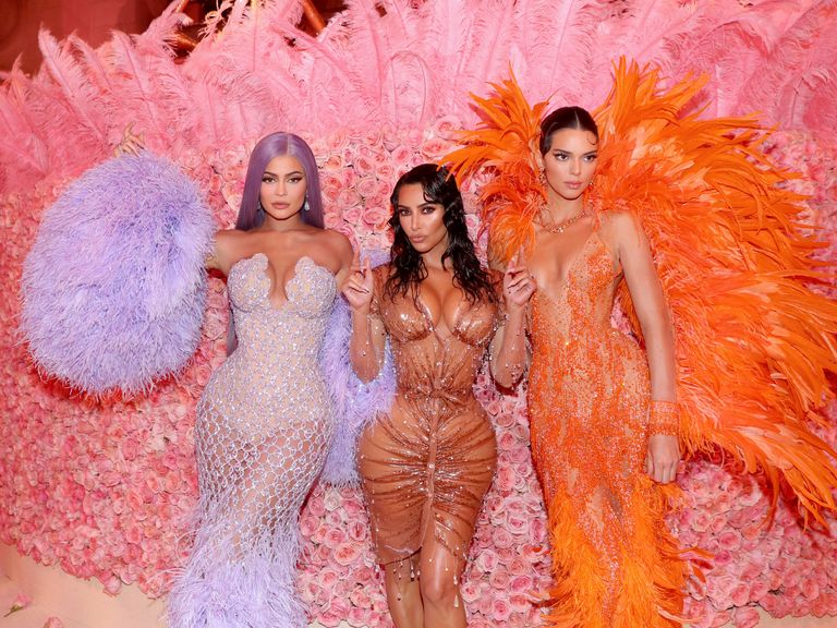 exclusive coverage, special rates apply kylie jenner, kim kardashian west and kendall jenner attend the 2019 met gala celebrating camp notes on fashion at metropolitan museum of art on may 06, 2019 in new york city photo by kevin tachmanmg19getty images for the met museumvogue