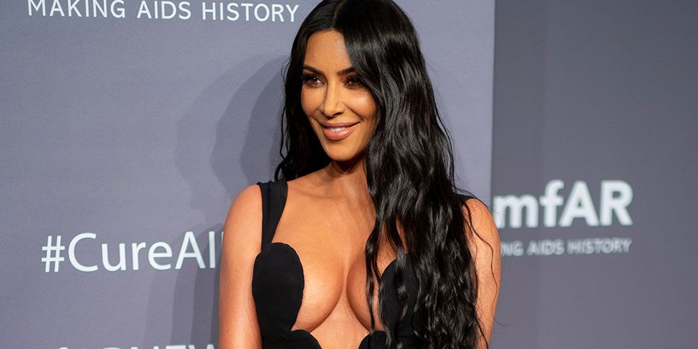 Kim Kardashian showed off the most amount of cleavage in a super low-cut dress
