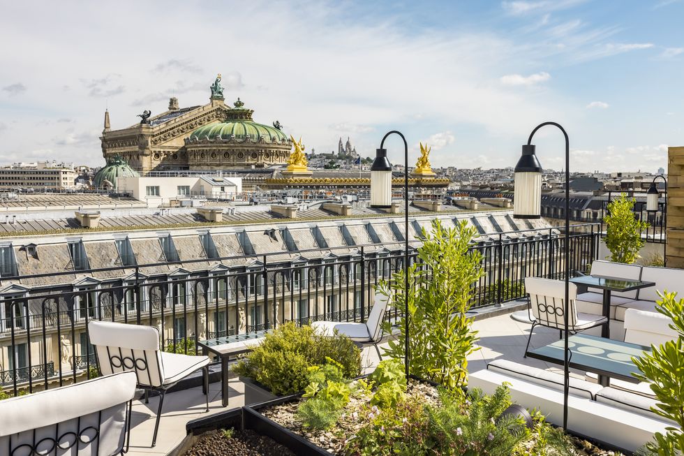 a balcony overlooking paris